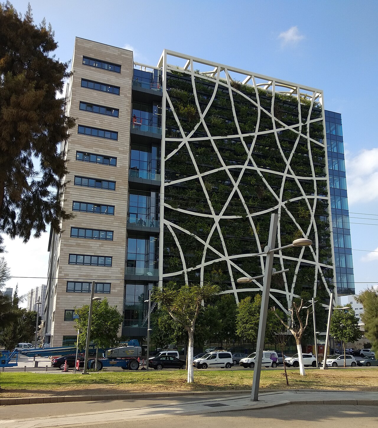 Check Point Software Technologies headquarters, Tel Aviv — The company operates in over 60 countries and by its own marketing, protects 100% of the Fortune 100 and 98% of the Fortune 500. Its founders are veterans of Unit 8200, Israel's military signals intelligence unit. Photo: Wikimedia Commons