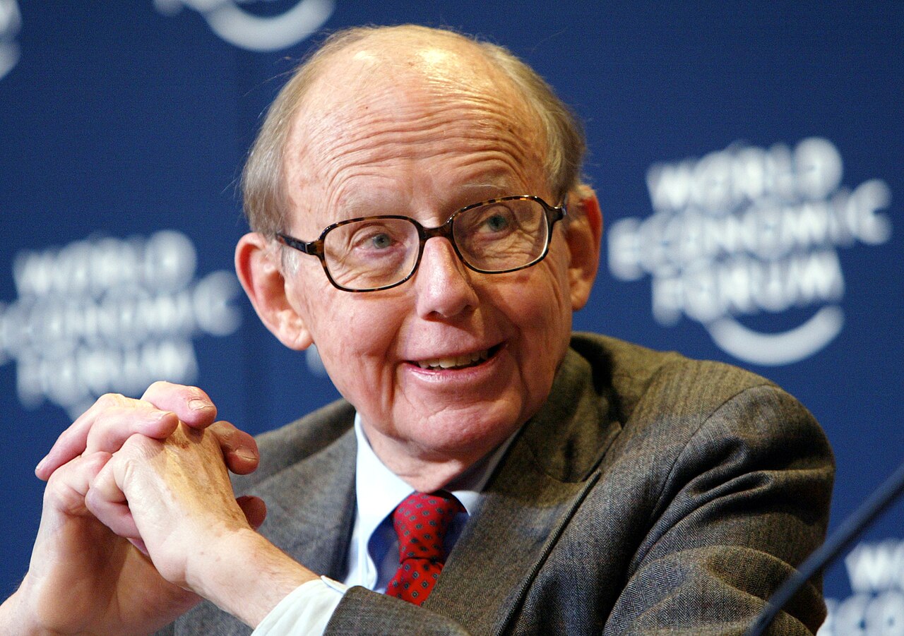 Samuel P. Huntington at the 2004 World Economic Forum in Davos — the Harvard political scientist whose 1996 <em style=