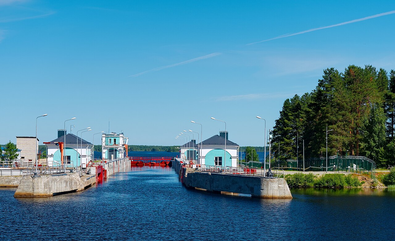 The White Sea–Baltic Canal — completed 1933. Built by approximately 100,000 Gulag prisoners under Yagoda's direct supervision, between 12,000 and 25,000 of them died during construction. Stalin celebrated it as a triumph of socialist industry. Soviet propaganda published a commemorative book about it, signed by 36 prominent Soviet writers. The canal was too shallow to be commercially useful. The men who built it with their hands and their lives are nameless. Photo: Wikimedia Commons