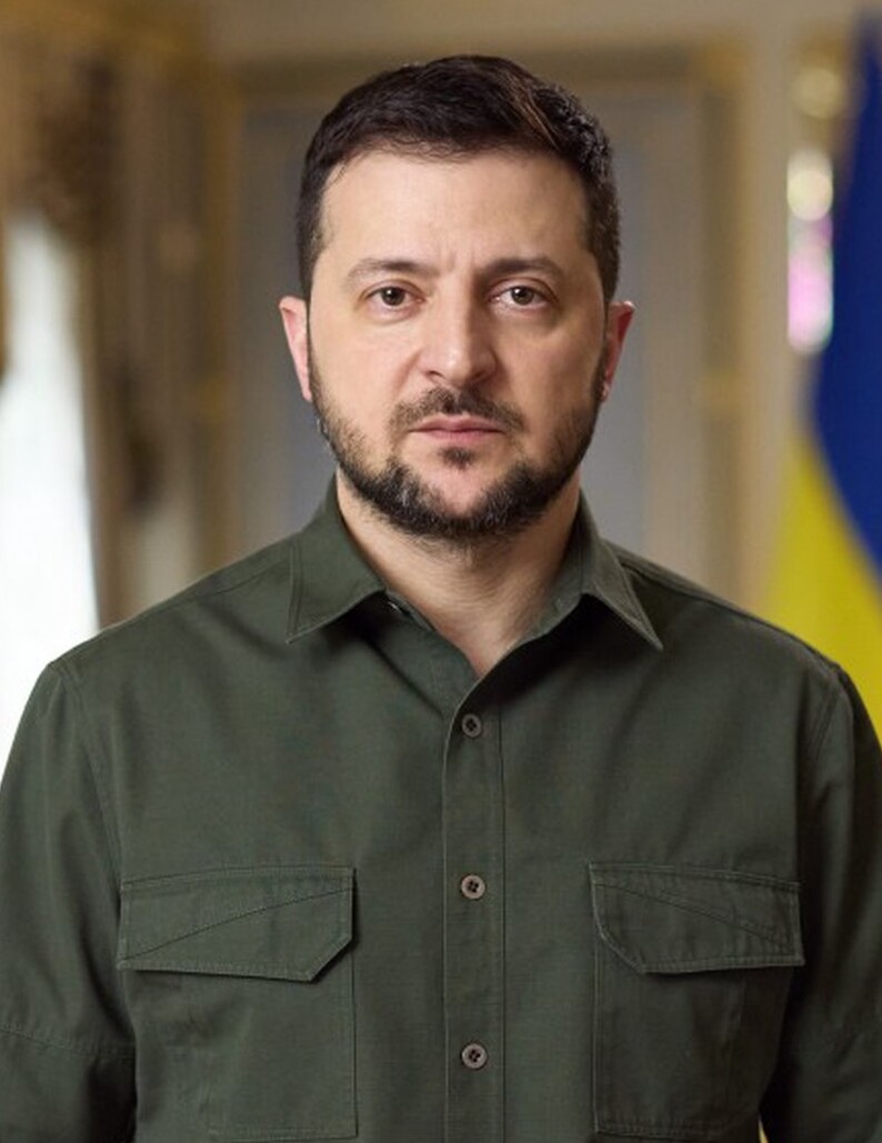 Volodymyr Zelensky, Ukraine's president. Before the war, his Jewish background was barely a factor in his 2019 election campaign. After the Russian invasion, he explicitly told his people: 